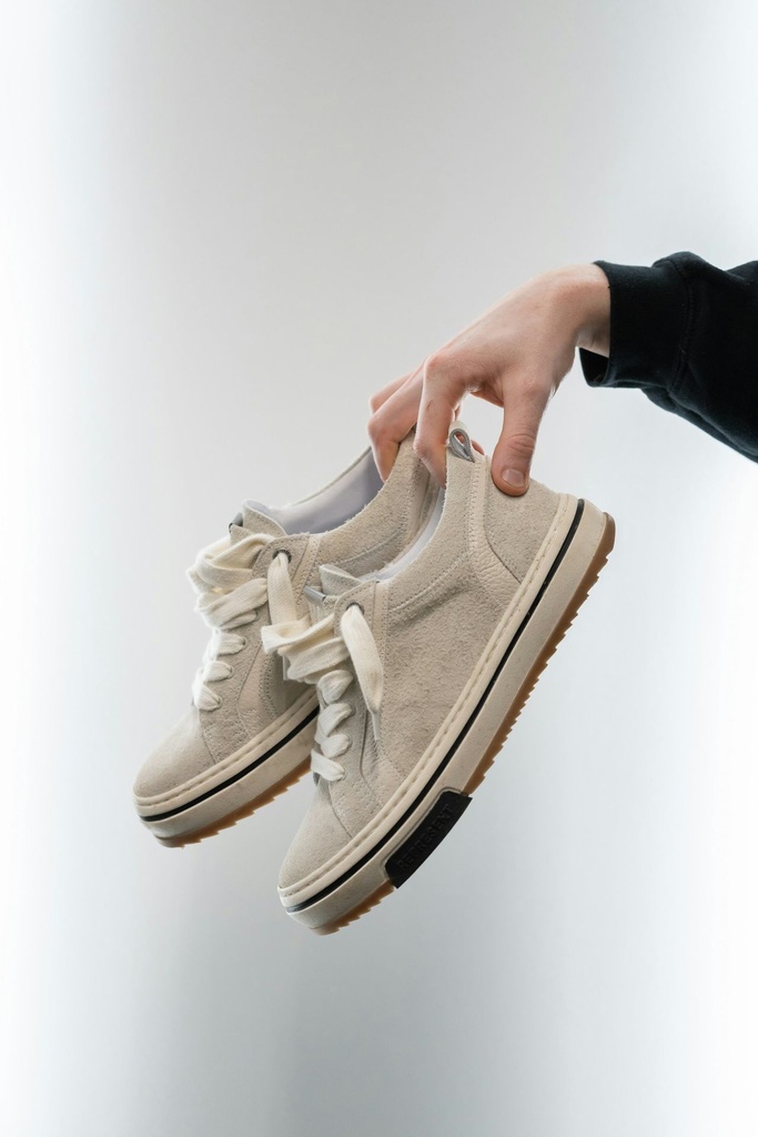 Sneakers beige en suède (40)